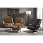 Narech Nutmeg Top Grain Leather Sofa - Swivel Seats