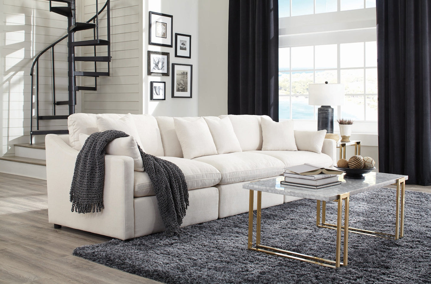 Coaster Hobson 6 Pc Modular Linen Sectional