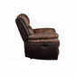 Jaylen Recliner 55427 - Toffee & Espresso Polished Microfiber