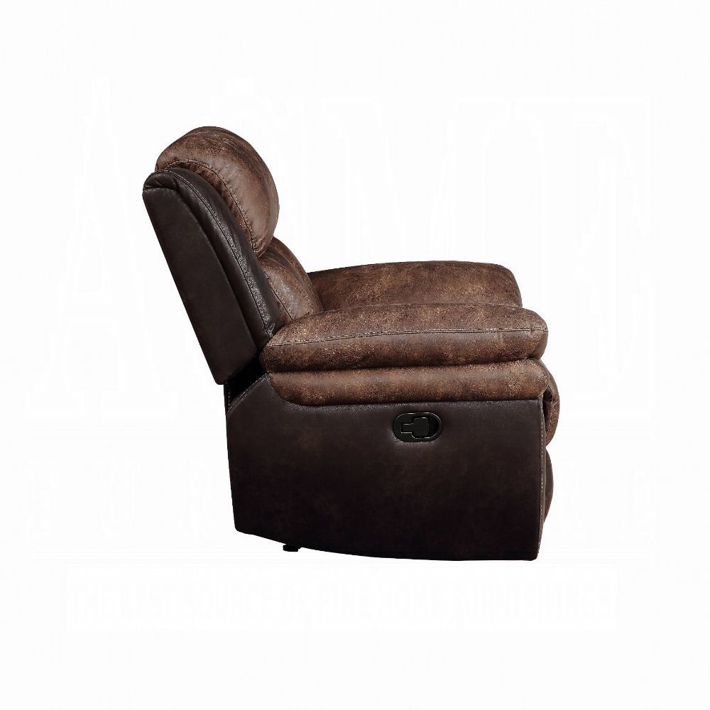 Jaylen Recliner 55427 - Toffee & Espresso Polished Microfiber
