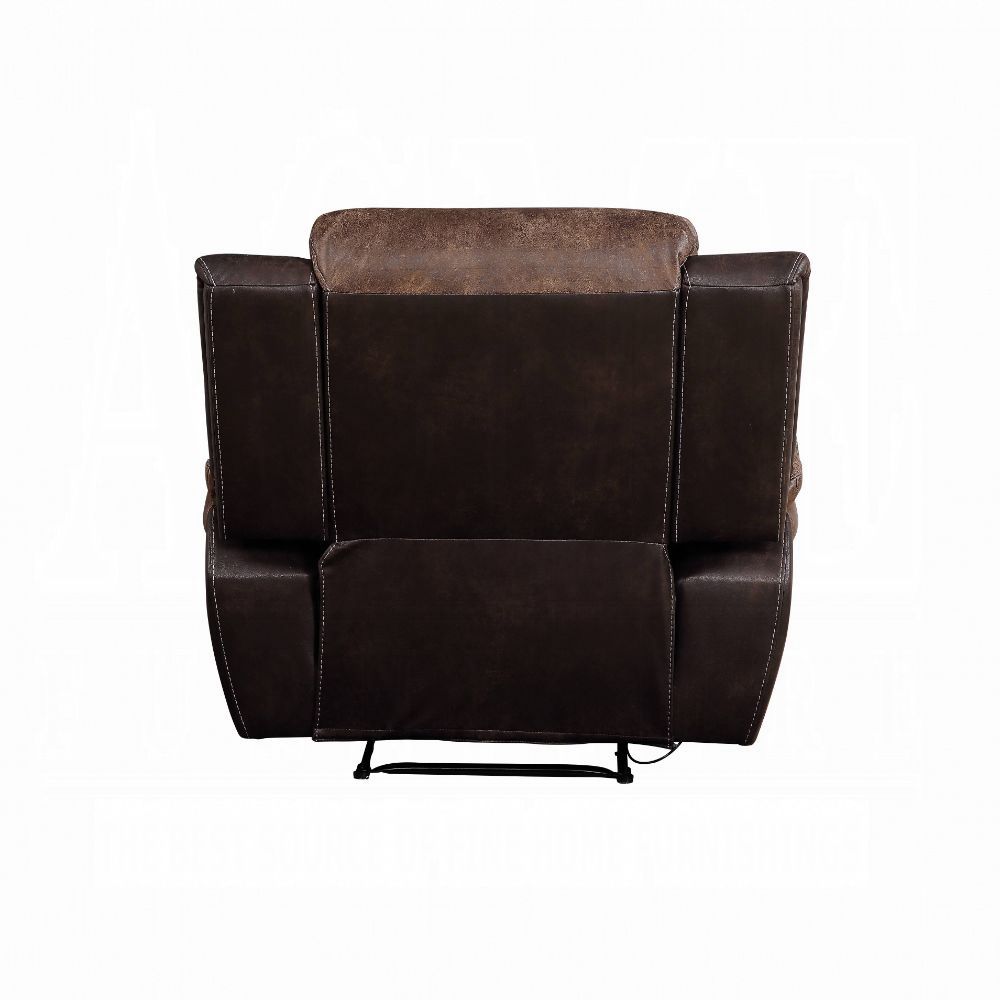 Jaylen Recliner 55427 - Toffee & Espresso Polished Microfiber