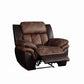 Jaylen Recliner 55427 - Toffee & Espresso Polished Microfiber