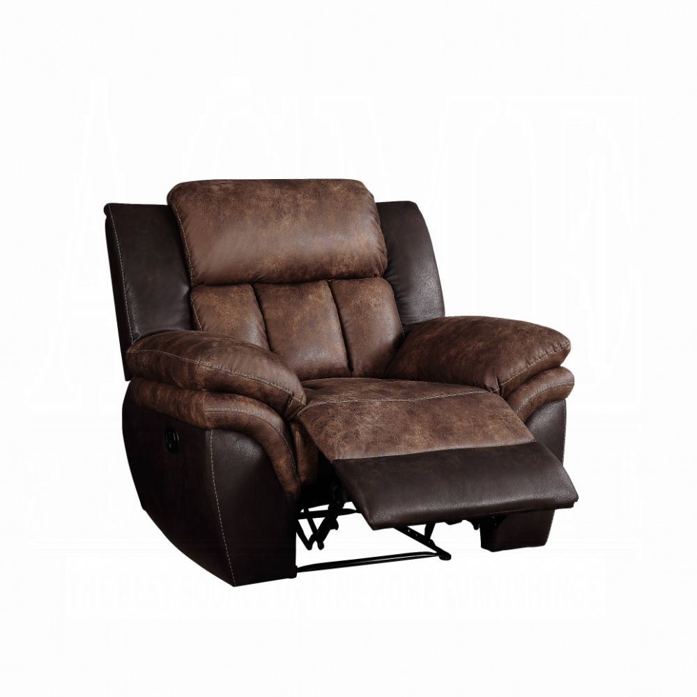 Jaylen Recliner 55427 - Toffee & Espresso Polished Microfiber