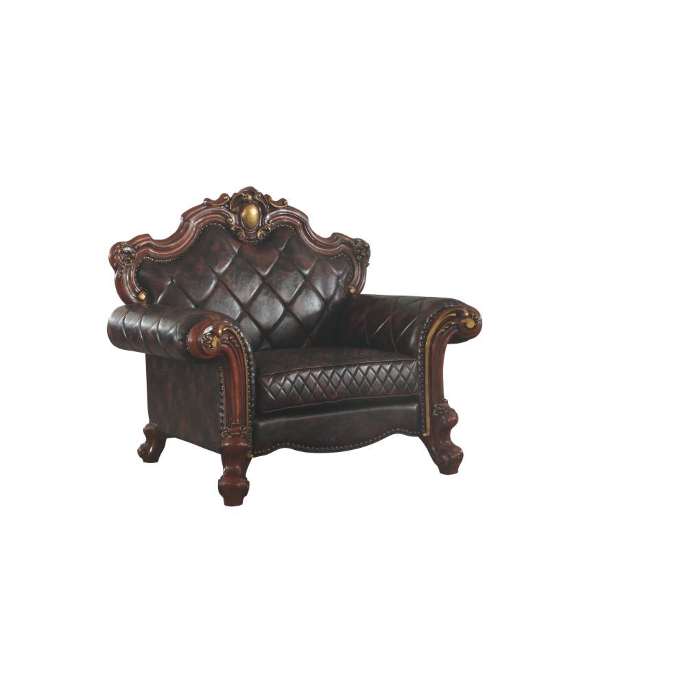 Acme 58222 Picardy Chair - Vintage Cherry Oak Finish