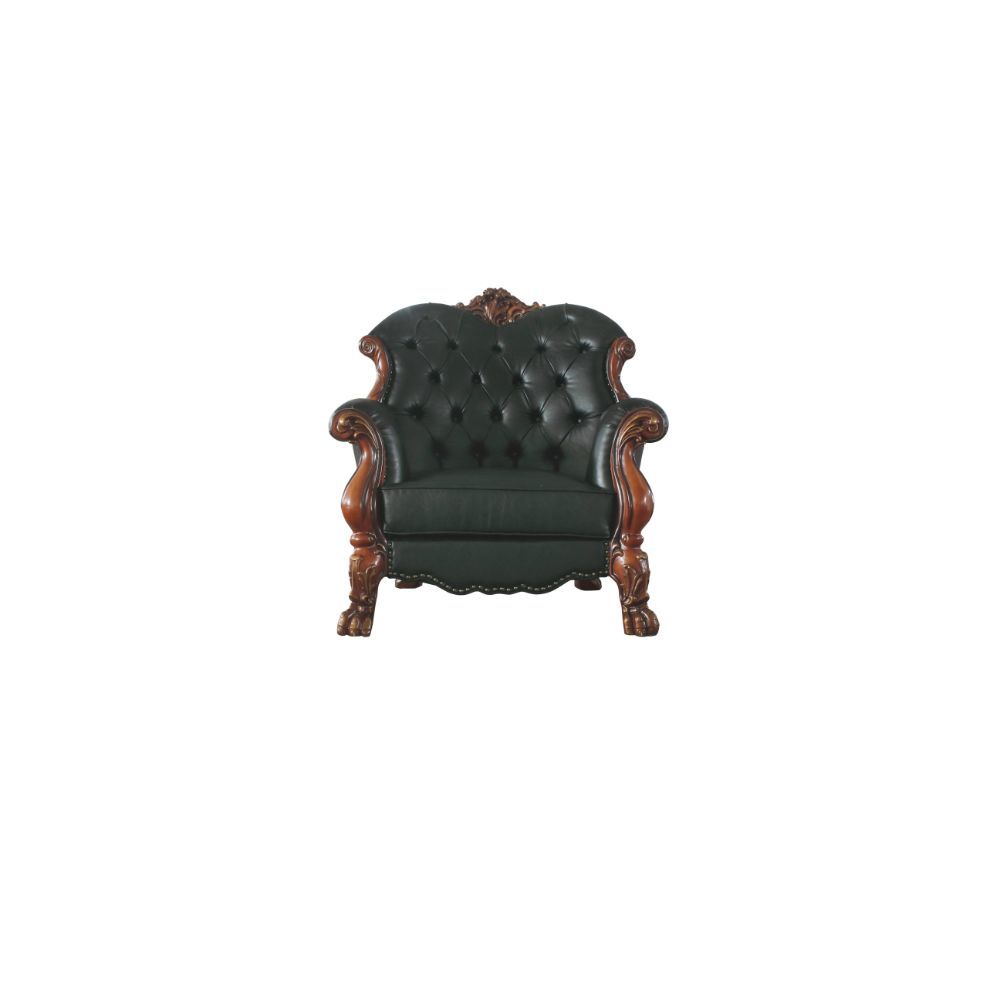 Dresden 58232 Cherry Oak & Black PU Chair