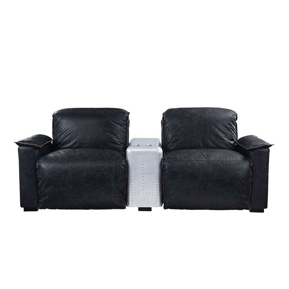 Misezon Top Grain Leather 2 Seat Home Theater by Acme