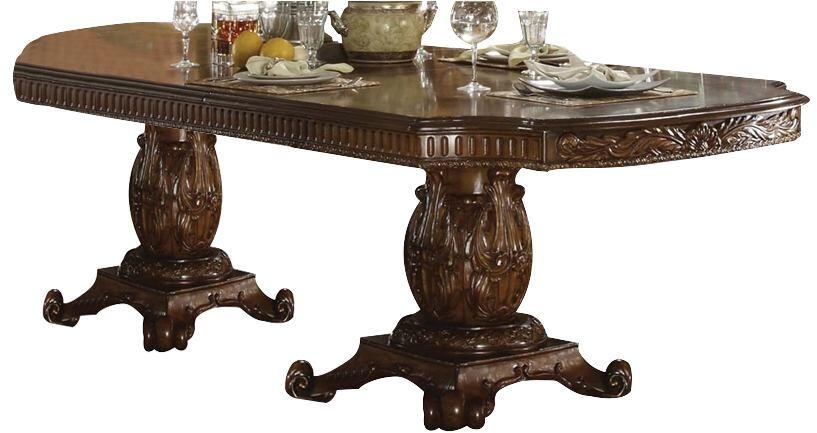 Acme 60000 Vendome Formal Dining Set - Double Pedestal Base