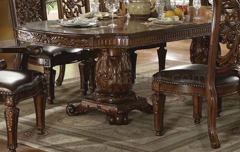 Acme 60000 Vendome Formal Dining Set - Double Pedestal Base