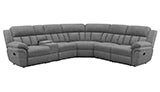 Bahrain 609540 Motion Sectional Charcoal Chenille