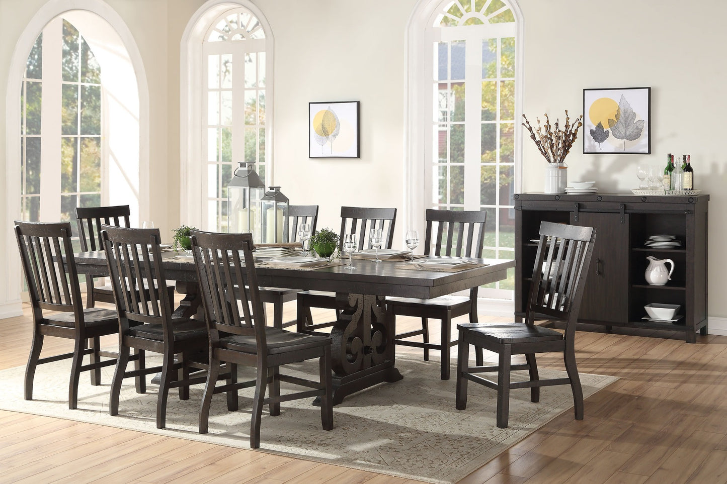 Maisha Dining Collection Acme 61030 - Rustic Walnut