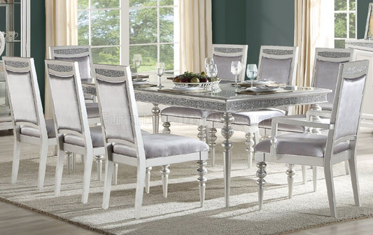 Maverick Platinum Dining Collection Acme 61800  - Rhinestones