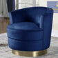 Silla decorativa Velour 633 con base giratoria - 3 opciones de color