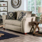Belsize Beige Linen-Like Sofa Set - Made in USA
