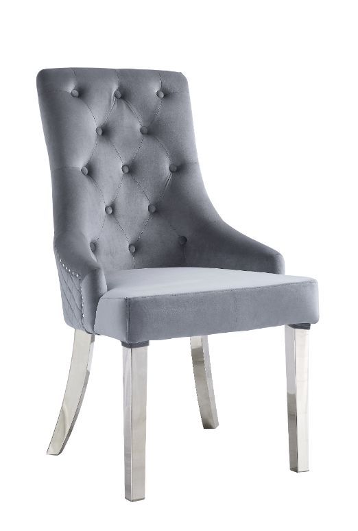 Satinka 2 Gray Parson Side Chairs