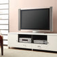 Consola de TV Burkett con 2 cajones Blanco - Gris