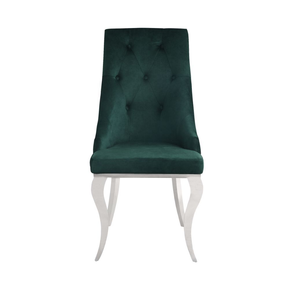 Dekel 70140 Vintage Glam Dining Collection - Green or Grey Chairs