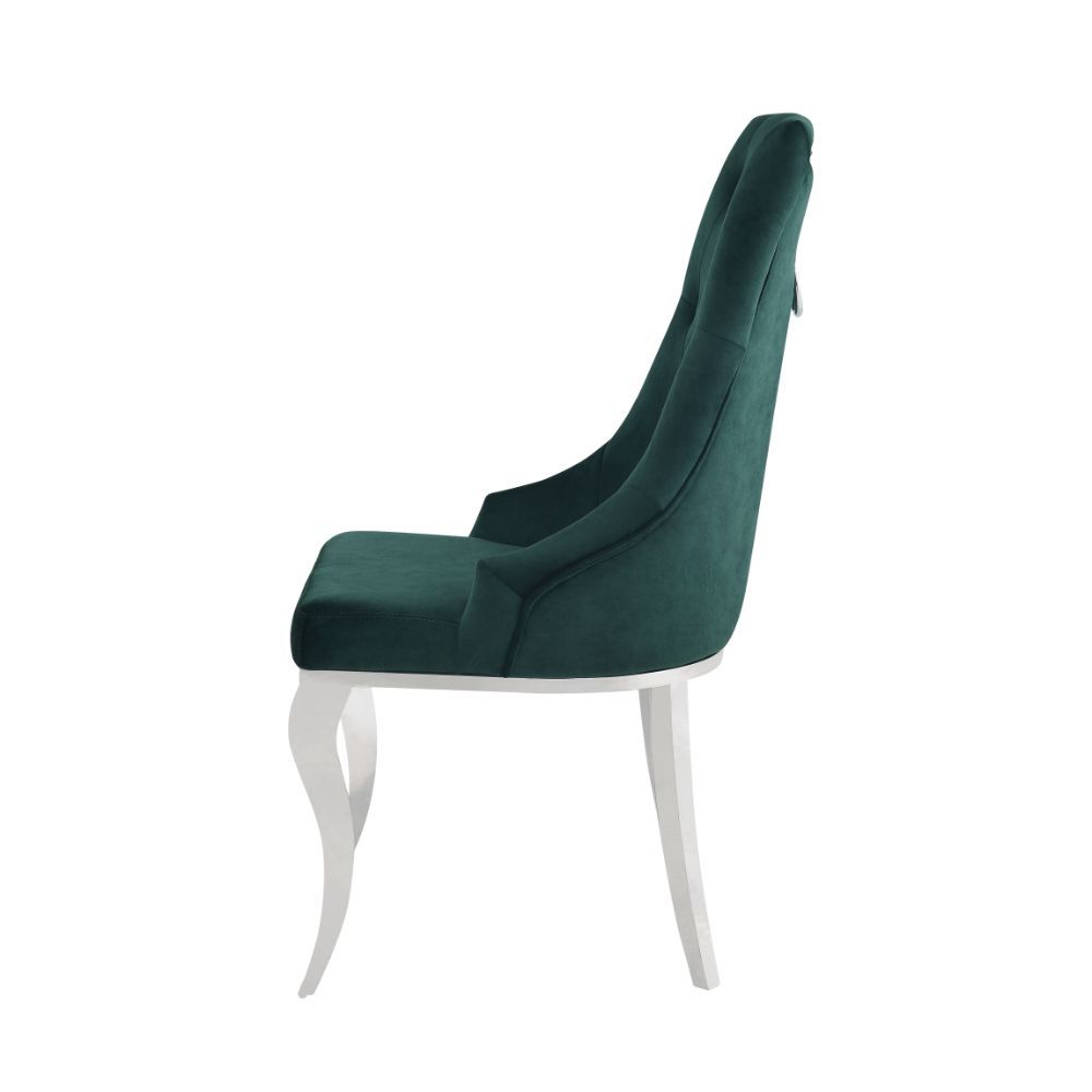 Dekel 70140 Vintage Glam Dining Collection - Green or Grey Chairs