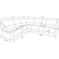 Modena 7098 Beige Chenille Power Recling Sectional