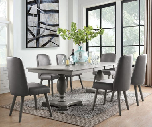 Waylon Double Pedestal Dining Set - 2 Extensions