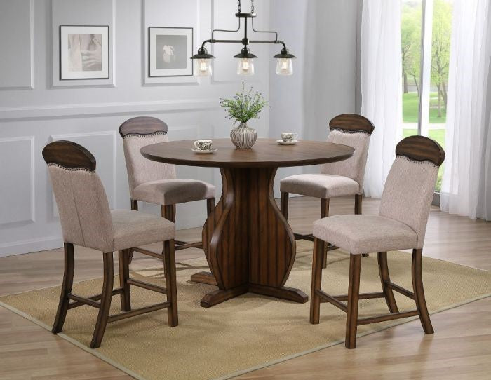 Maurice Dining Collection - Linen & Oak Finish