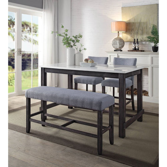 Yelena 4 Pc Dining Collection Acme 72940 - Marble Top