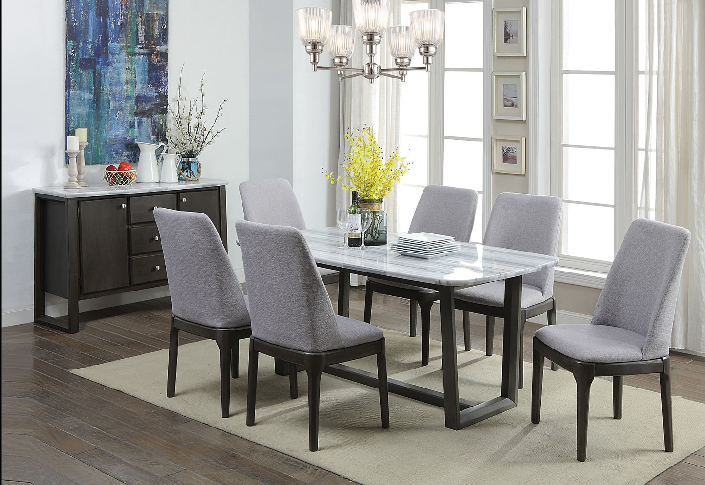 Acme Furniture Madan Marble Top Dining Collection