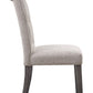 Yabeina Dining Table - Marble Top & Gray Oak Finish