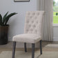 Yabeina Dining Table - Marble Top & Gray Oak Finish