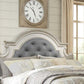 McFerran B738 Bedroom Collection - Distressed Whitewash Finish