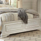 McFerran B738 Bedroom Collection - Distressed Whitewash Finish