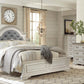 McFerran B738 Bedroom Collection - Distressed Whitewash Finish