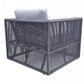 Renava Whimsy - Modern Outdoor Light Grey & Dark Grey Sofa Set
