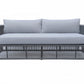 Renava Whimsy - Modern Outdoor Light Grey & Dark Grey Sofa Set