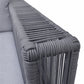 Renava Whimsy - Modern Outdoor Light Grey & Dark Grey Sofa Set