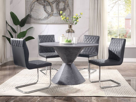 Ansonia 5 Pc Dining Collection - Faux Concrete