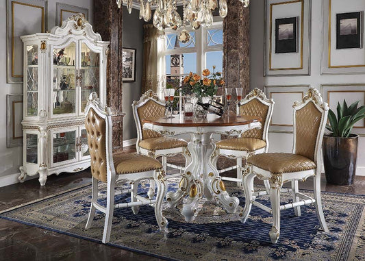Picardy 5 Pc Dining Collection - Antique Pearl White