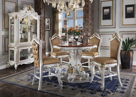 Colección de comedor de 5 piezas Picardía - Blanco perla antiguo