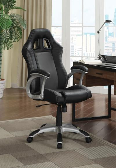 Roger Adjustable Height Black & Grey Office Chair