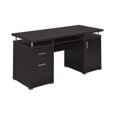 Tracy 2 Drawer Computer Desk - Cappuccino