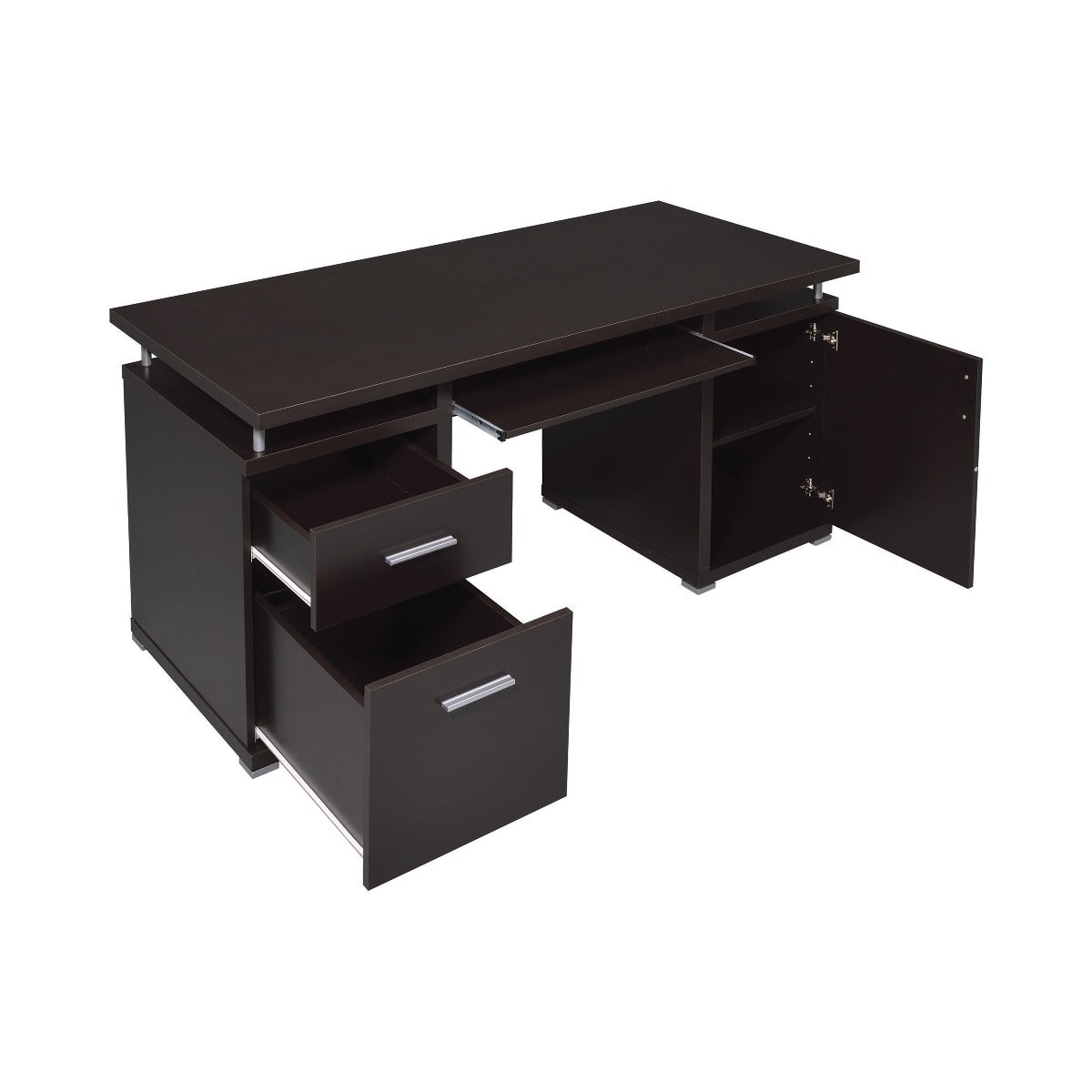 Tracy 2 Drawer Computer Desk - Cappuccino