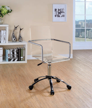 Amaturo Clear Acrylic Office Chair