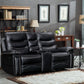 Jamul 3 Pc Power Recline Living Room Set - Black or Gray