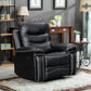 Juego de sala de estar reclinable eléctrica Jamul de 3 piezas - Negro o gris