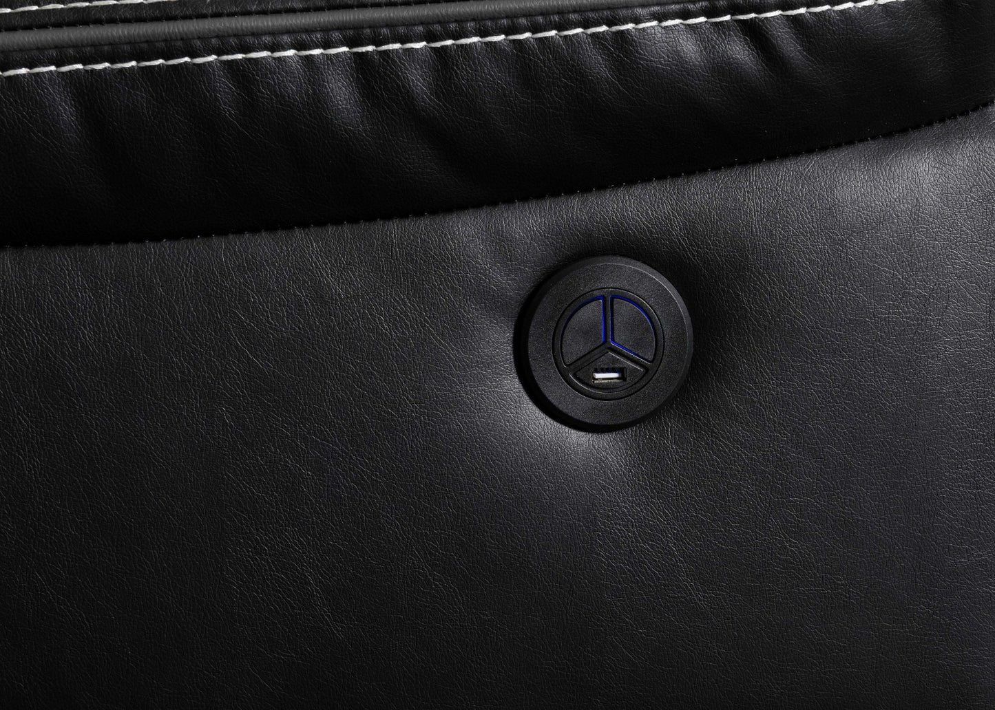 Juego de sala de estar reclinable eléctrica Jamul de 3 piezas - Negro o gris