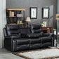 Jamul 3 Pc Power Recline Living Room Set - Black or Gray