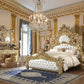 Homey Design HD-8086 Gold Pericles Bedroom Collection