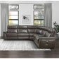 Marconi 6 Pc Sectional - Dark Brown