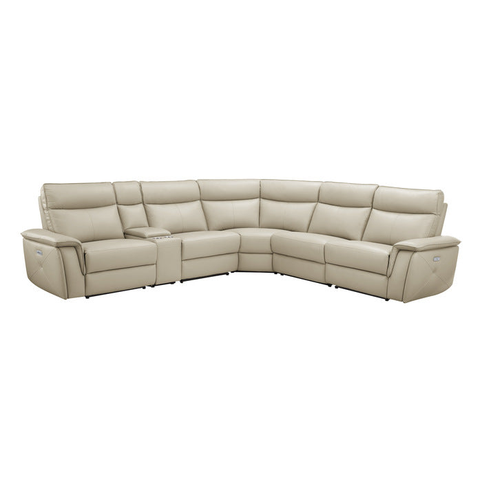 Maroni 8259 Modular Power Sectional - Taupe or Dark Brown