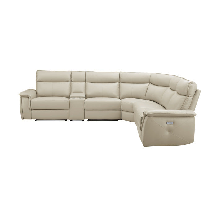 Maroni 8259 Modular Power Sectional - Taupe or Dark Brown