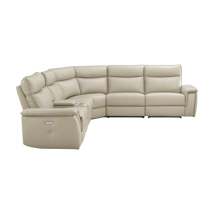 Maroni 8259 Modular Power Sectional - Taupe or Dark Brown